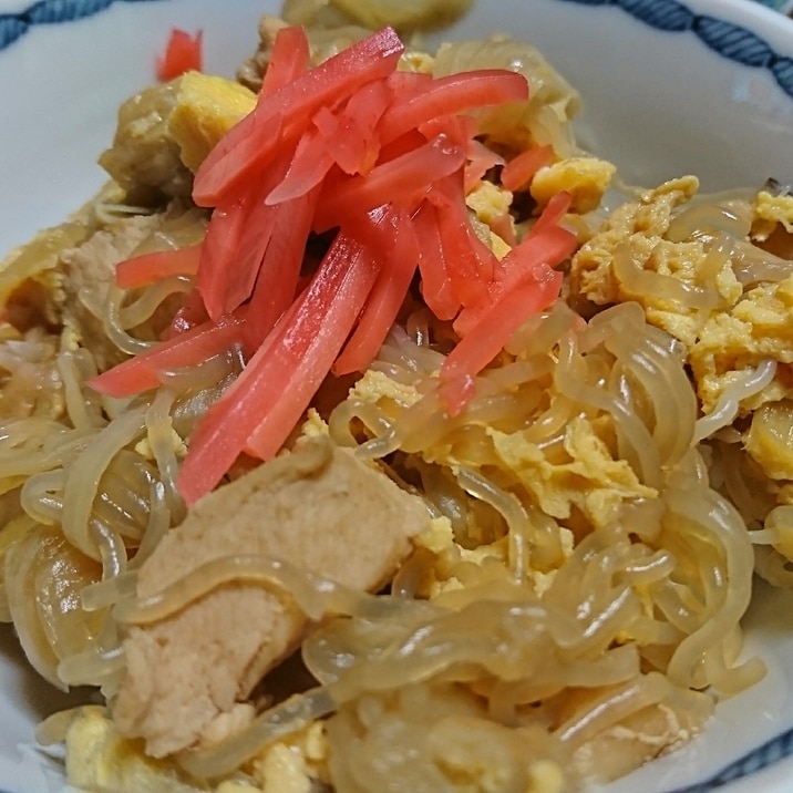 鶏むね肉で親子丼